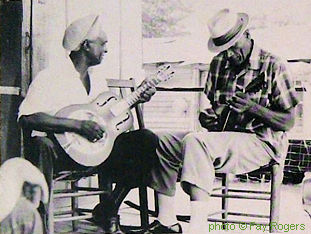 Babe Stovall and Herb Quinn, mandolin; source: Back cover of Southern Sound SD 203; photographer: Fay Rogers