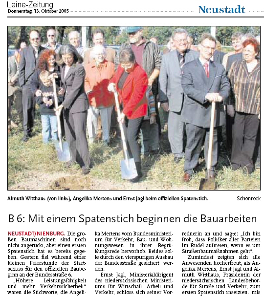 Leine-Zeitung vom 13.10.2005