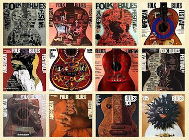 American Folk Blues Festival record covers