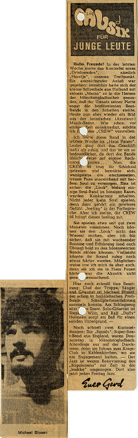 C R E W 6 6 Zeitungsausschnitt März 1968; click to enlarge!