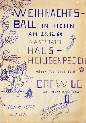 Weihnachtsball in Haus Heiligenpesch, Hehn, December 26, 1968; click to enlarge!