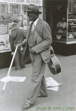 R E V.   G A R Y   D A V I S;  in Harlem, New York City, 1953; source: Front cover of John Cohen: Walking in the Light.- Göttingen (Steidl) 2015; photographer: John Cohen