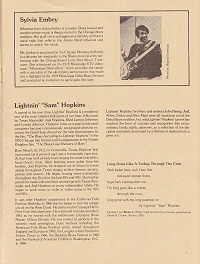 Mississippi Delta Blues Festival 1980 - program; click to enlarge!
