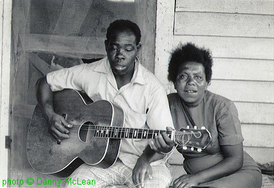 Guitar Shorty (John Henry Fortescue) & his wife Lena (née Ellis), 1971; photographer: Danny McLean; click to enlarge!