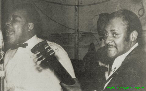 James Cotton & P A T   H A R E at Smitty's Corner, Chicago, 1959; source: Charly Sun Box 105 booklet