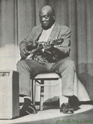 Richard 'Hacksaw' Harney at the River City Blues Festival (produced by Steve LaVere), Ellis Auditorium in Memphis, TN, December 3, 1971; source: Living Blues 7 (Winter 1971-72), p. 8; photographer: Amy O'Neal