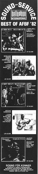 ad in Blues Forum Nr. 8/1982, p. 22; click to enlarge!