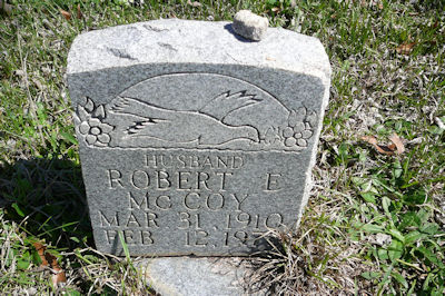 Robert McCoy's grave at New Grace Hill Cemetery in Birmingham, Jefferson County, AL; source: https://www.findagrave.com/memorial/187823441/robert-e-mccoy; photographer: John Church