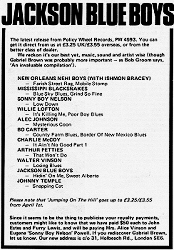 ad in Blues Unlimited 124 (1977), p. 34