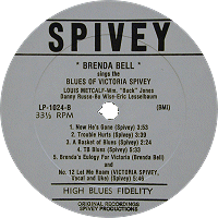 Spivey Records label; click to enlarge!