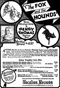 Chicago Defender advertisement for 1927 Vocalion 1137; click to enlarge!
