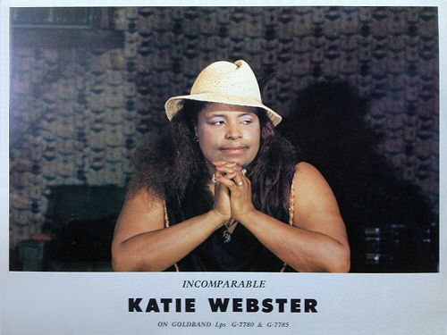 'Incomparable Katie Webster Glodband Lps' promo photo (most likely 1982)