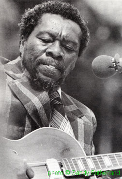 Joe Willie Wilkins, Ann Arbor, 1973; source: Blues Unlimited 1234 (March/June 1979), 9. 13; photographer: Sandy Sutherland; click to enlarge!