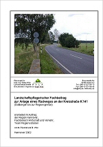 Titelbild Landschaftspflegerischer Fachbeitrag Radweg K 141; zum Vergrößern bitte Anklicken !