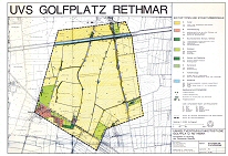 Umweltvertraeglichkeitsstudie Golfplatz Sehnde-Rethmar', Karte 'Bestand' als pdf-Dokument; bitte Anklicken (1,1 MB)
